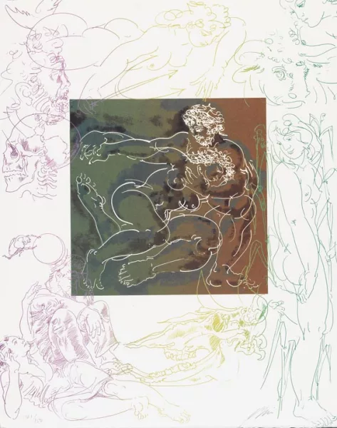 Hans Erni — Claudel, Bestaire Spirituel, 1963.