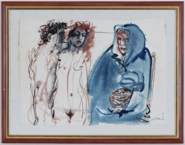 Hans Erni — Socrate au chiton bleu
