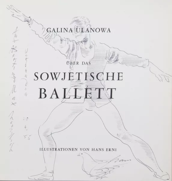 Hans Erni — 3 Bücher: Galina Ulanowa. Über das Sowjetische Ballet