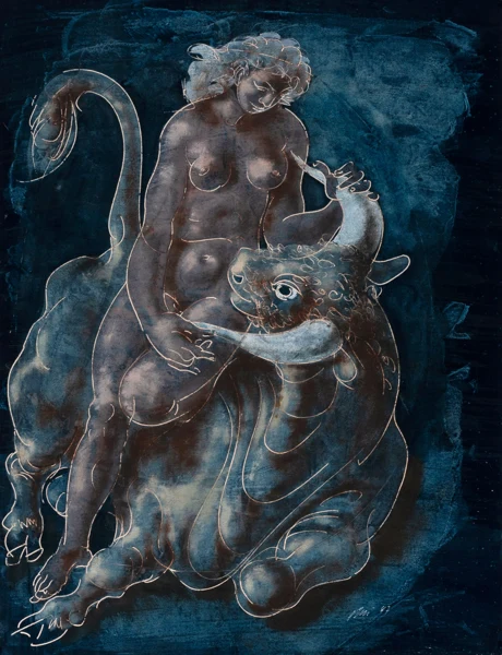 Hans Erni — Europa und der Stier, 1987