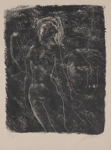 Hans Erni — Zeus et deux nus