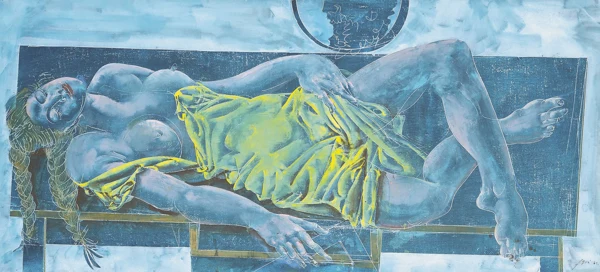 Hans Erni — Liegender weiblicher Akt, 1961