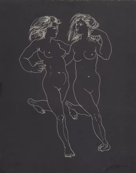 Hans Erni — Zwei Bacchantinnen, 1958