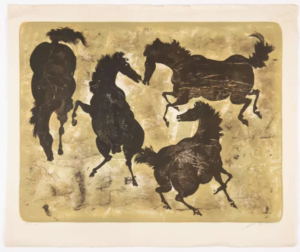 Hans Erni — Quatre chevaux