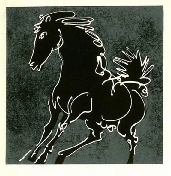 Hans Erni — Chevaux. 1966