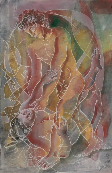 Hans Erni — Junges Paar, 2000