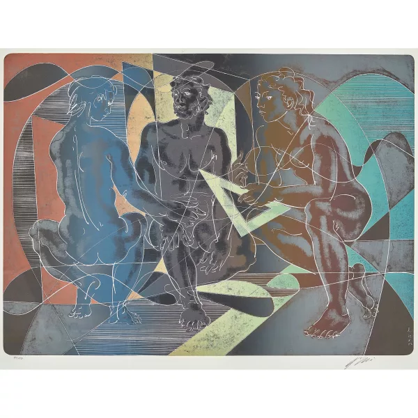 Hans Erni — "Die drei Projektierenden".