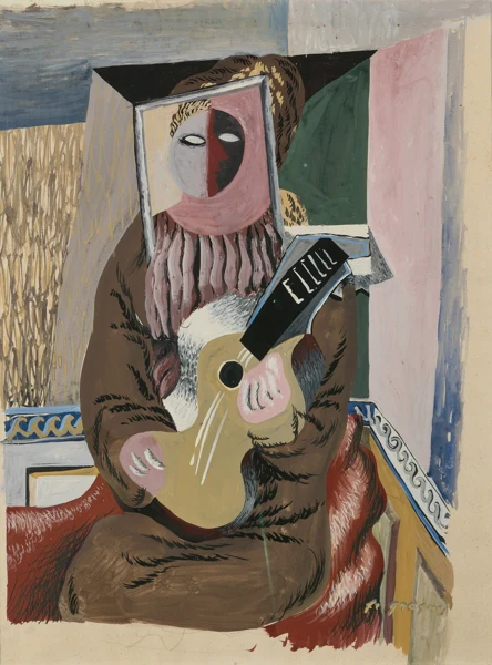 Hans Erni — Intérieur mit Gitarrenspielerin, um 1933