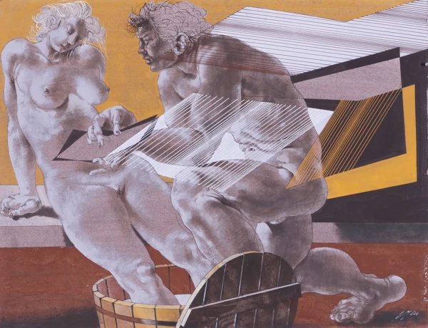 Hans Erni — L'explication, 1974
