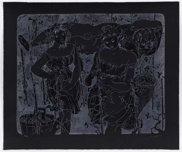 Hans Erni — Les vendangeuses,
