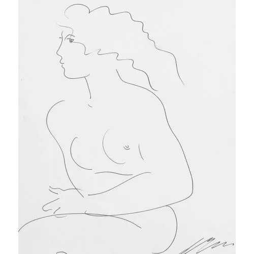 Hans Erni — Entblösste Frau.