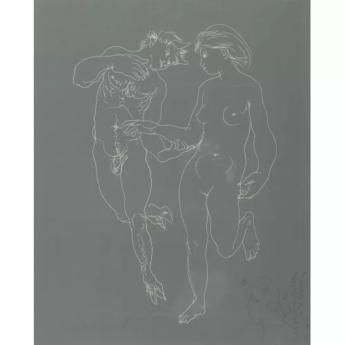 Hans Erni — "Faun und Bacchantin I".