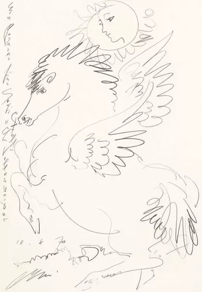 HANS ERNI — Pegasus. 1970. — Koller Auktionen