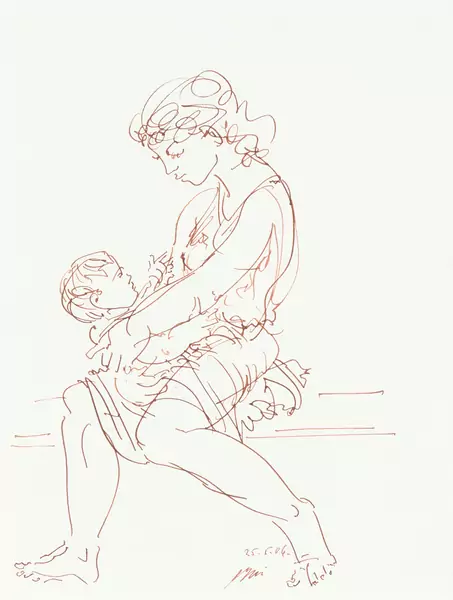Hans Erni — Mutter mit Kind. 2006. — Schuler Auktionen