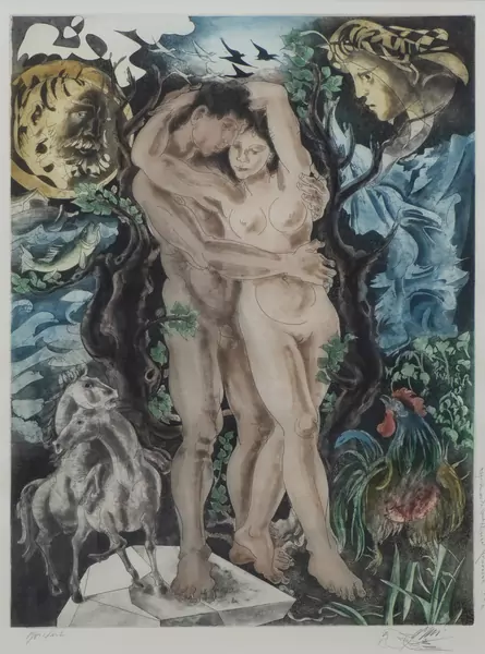 Hans ERNI (1909-2015), "Adam et Eve", lithographie — DognyAuction