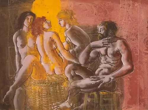 HANS ERNI — Mythologische Szene. 1971. — Koller Auktionen