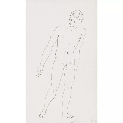 Hans Erni — Nackter Jüngling.