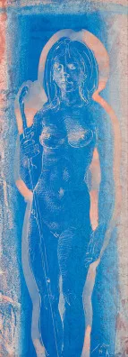 Hans Erni — Mädchen mit Hirtenstab, 1971
