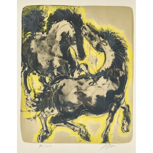 Hans Erni — "Zwei Pferde".