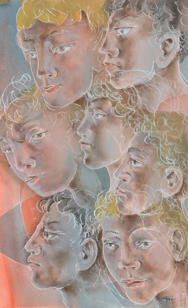Hans Erni — Kopfstudie, 2004