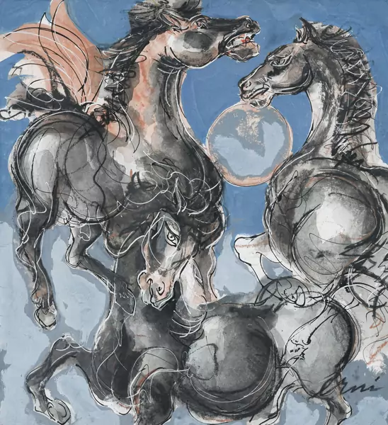 Trois chevaux