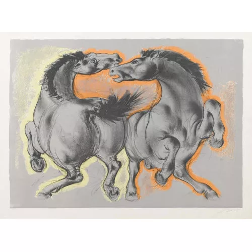 Hans Erni — "Die Fohlen".