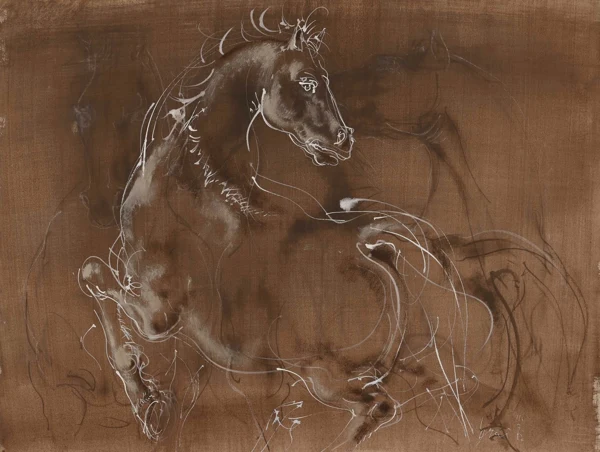 Hans Erni — Pferde, 1987