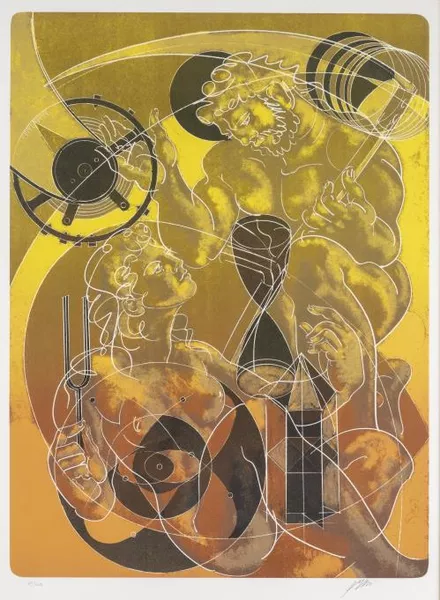 Hans Erni (1909 - 2015, CH), "Les musiciens". — DognyAuction