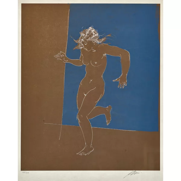 Hans Erni — "Schreitendes Mädchen".