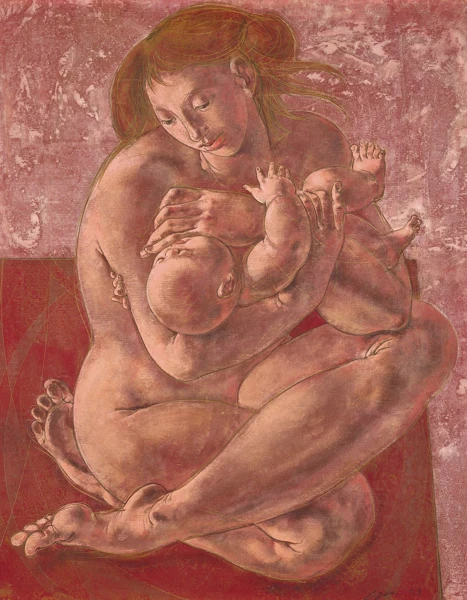 Hans Erni — Mutter mit Kind, 1959