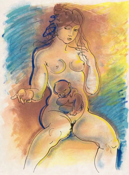Hans Erni — Valéry, Réflexions simple sur le corps, 1967.