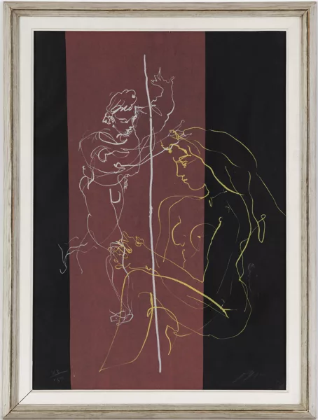 Hans Erni — Hans Erni (1909), Couple, sérigraphie couleur,