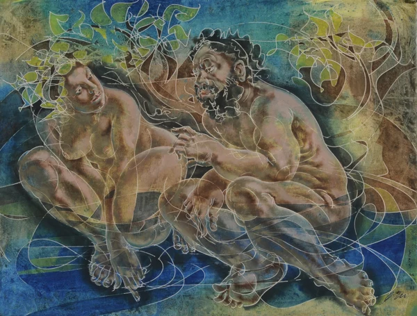 Hans Erni — Heraklit fragende, 1987