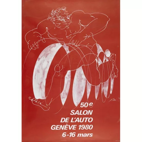 Hans Erni — "50e Salon de l′auto 1980".