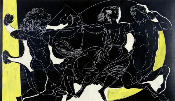 Hans Erni — Mythologische Szene, 1984