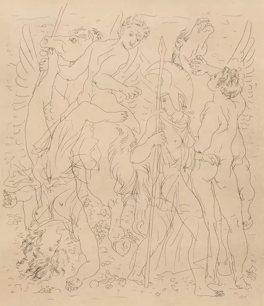 Hans Erni — "Scène mythologique"