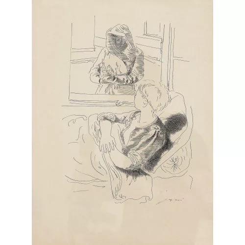 Hans Erni — Krankenschwester.