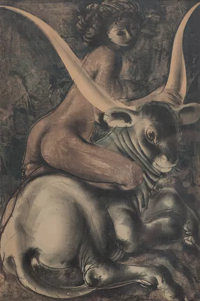 Hans Erni (1909-2015), "L'enlèvement d'Europe" — DognyAuction