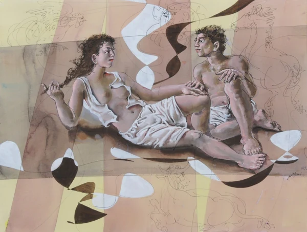 Hans Erni — Liegendes Paar, 2007