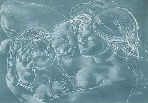ERNI, HANS — Mother and Child. 1965. — Koller Auktionen