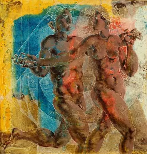 HANS ERNI — Couple dancing. 1967. — Koller Auktionen