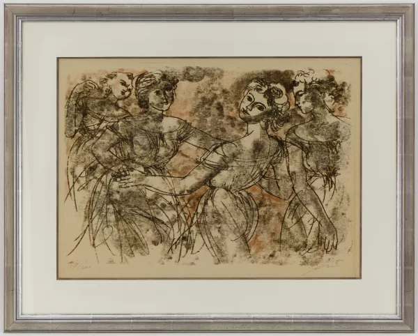 Hans Erni — uatre jeunes filles dansant