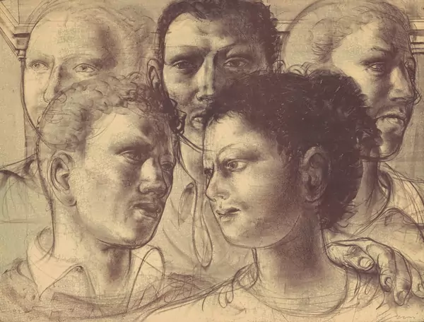 Hans Erni — Portrait de jeunes gens