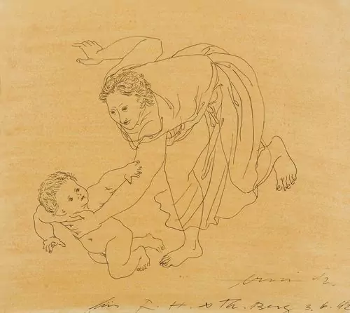 HANS ERNI — Mutter mit Kind. 1942. — Koller Auktionen