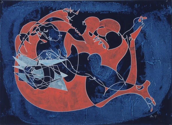 Hans Erni — Lesendes Paar, 1957