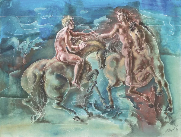 Hans Erni — Cavalcade matinale, 1999