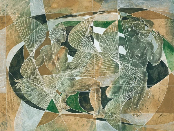 Hans Erni — Lebhafte Erörterung, 1992