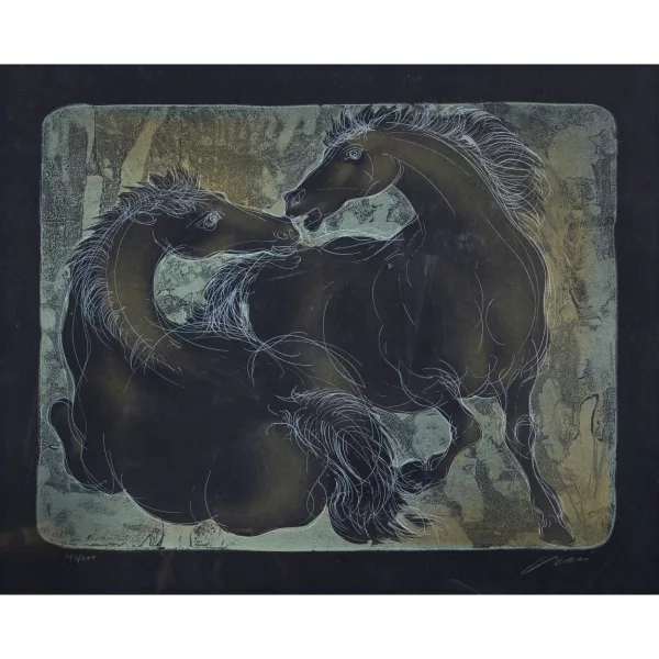 Hans Erni — "Zwei Pferde I".