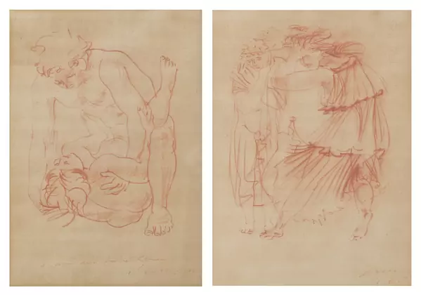 Hans ERNI (1909-2015), "Scène antique" et "scène érotique" — DognyAuction