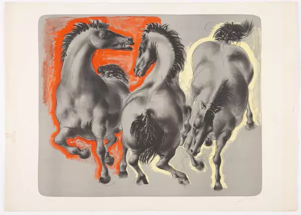 Hans ERNI (1909-2015), "Trois chevaux" — DognyAuction